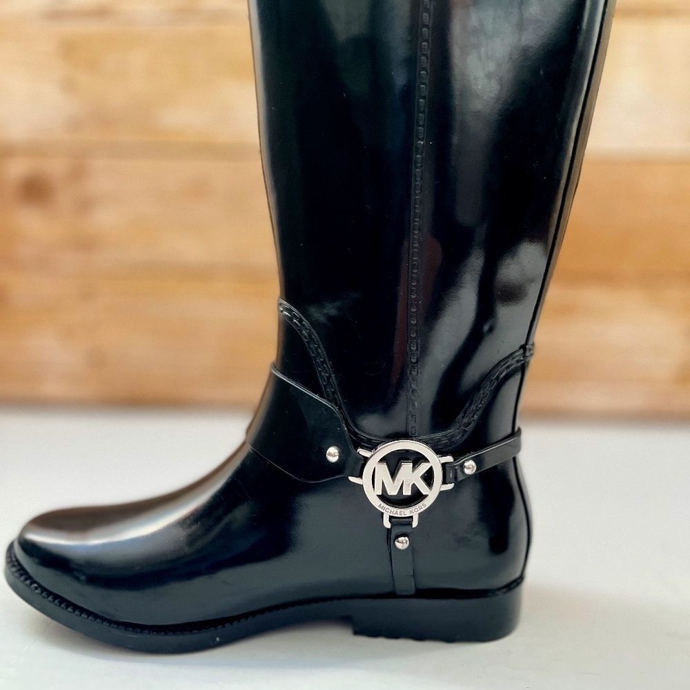 Michael Kors Fulton Rain Boots Size 8